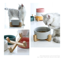 Carregar imagem no visualizador da galeria, Comedouro e Bebedouro Premium com Suporte em Madeira - Super Fashion